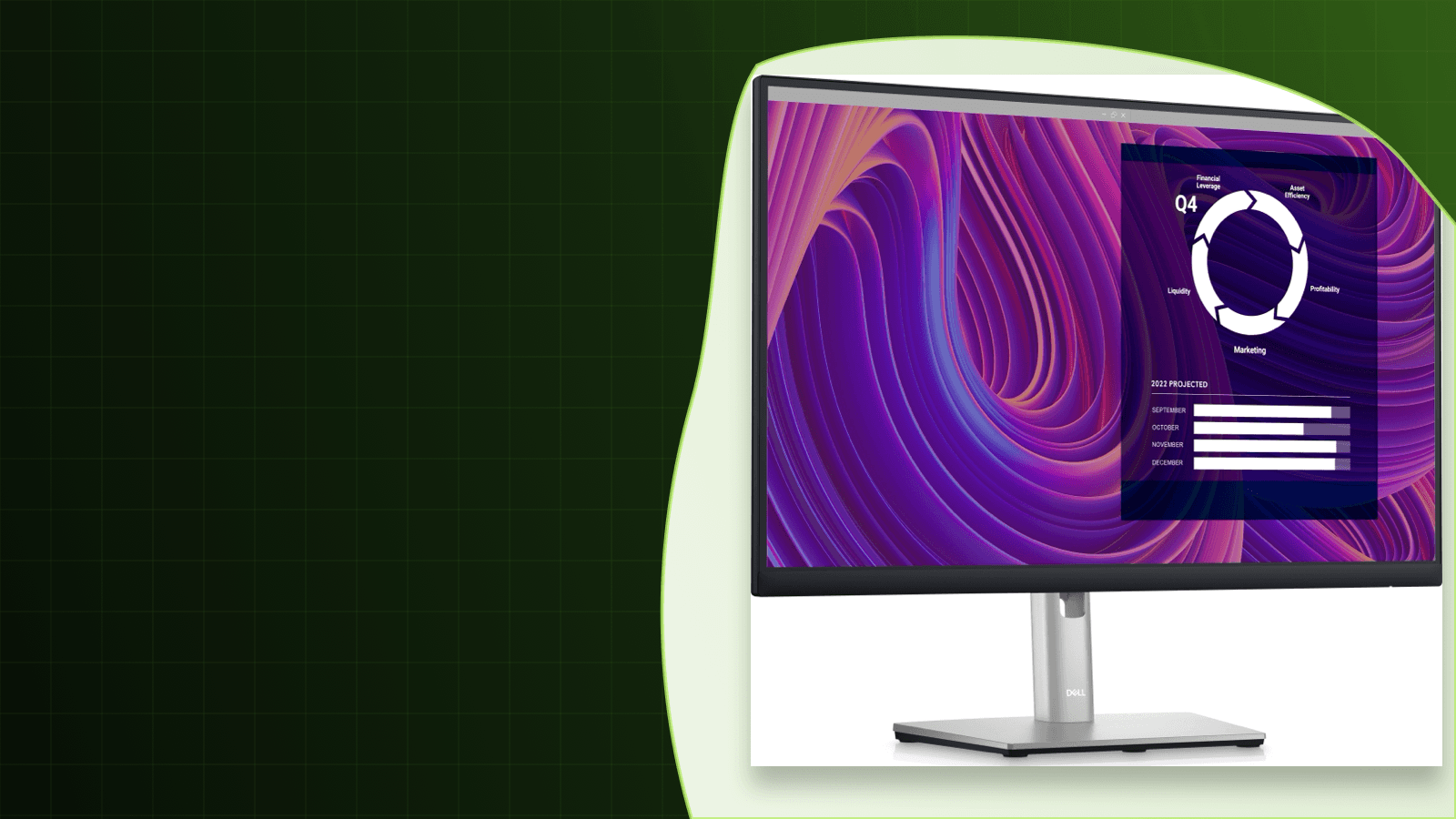Monitor Dell P2423D 23,8” na tle biurowym