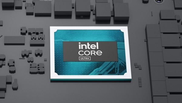 Powiększone zdjęcie płyty gł&oacute;wnej komputera.