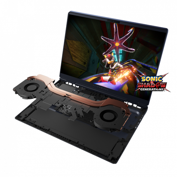 Ilustracja przedstawiająca technologię chłodzenia Alienware Cryo-Tech w notebooku gamingowym Alienware 16X Aurora.