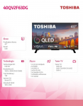 TOSHIBA TVTOS40LQV2F630
