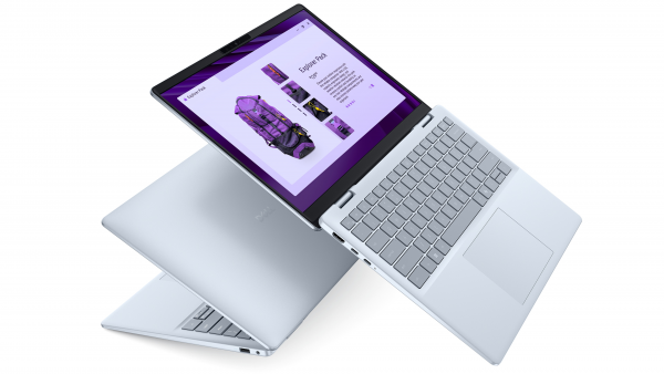 Dynamiczna zawartość notebooka Dell.