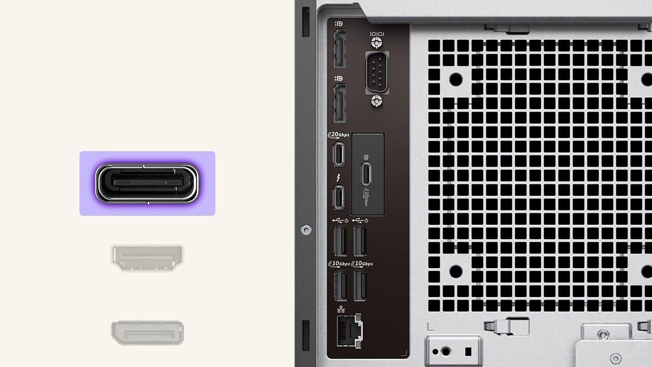 Połączenia Dell Pro Max Tower T2 — film