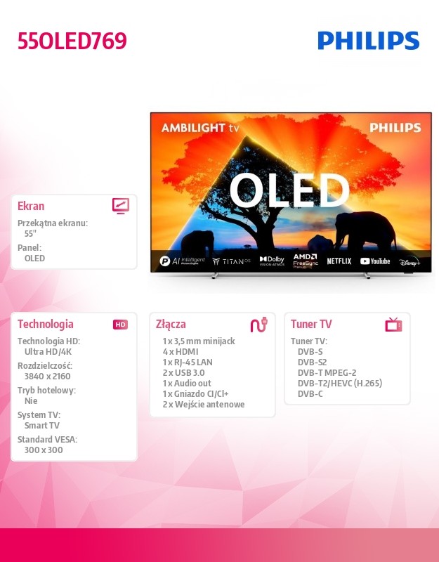Philips TVPHI55OLED7690