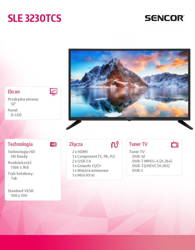 Sencor TVSEC32L3230TCS