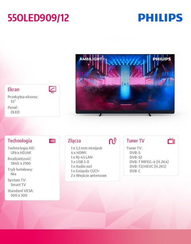 Philips TVPHI55OLED9090