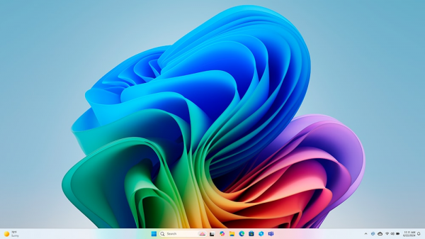 Widok interfejsu użytkownika systemu Windows 11.