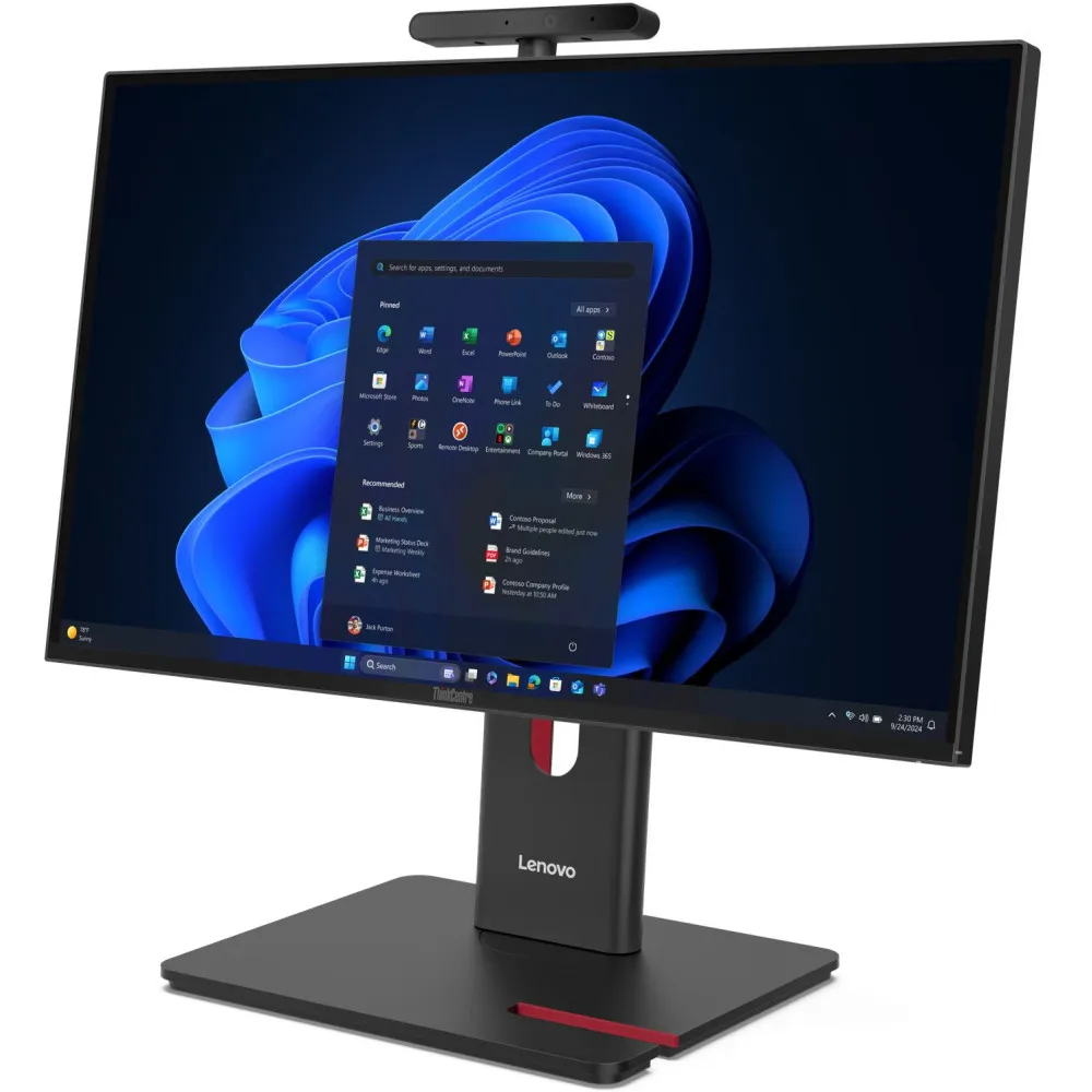 Komputer All-in-One Lenovo ThinkCentre M90a Gen 6 13AT000WPB - Core Ultra 5 235 vPro/23,8" FHD IPS/RAM 16GB/1TB/Czarny/WiFi/Win 11 Pro/3OS (1Premier) - zdjęcie