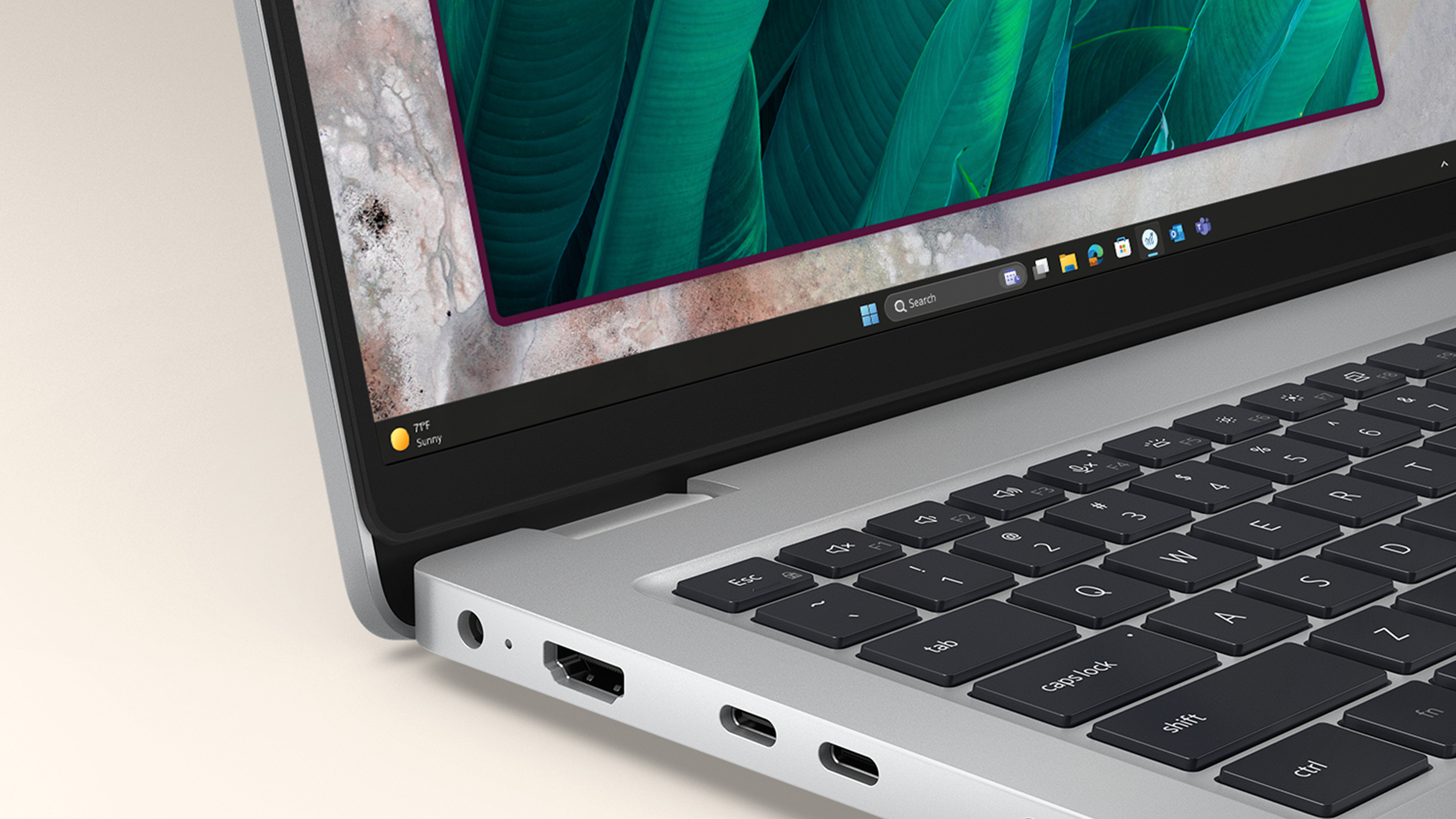 Zbliżenie na port USB-C