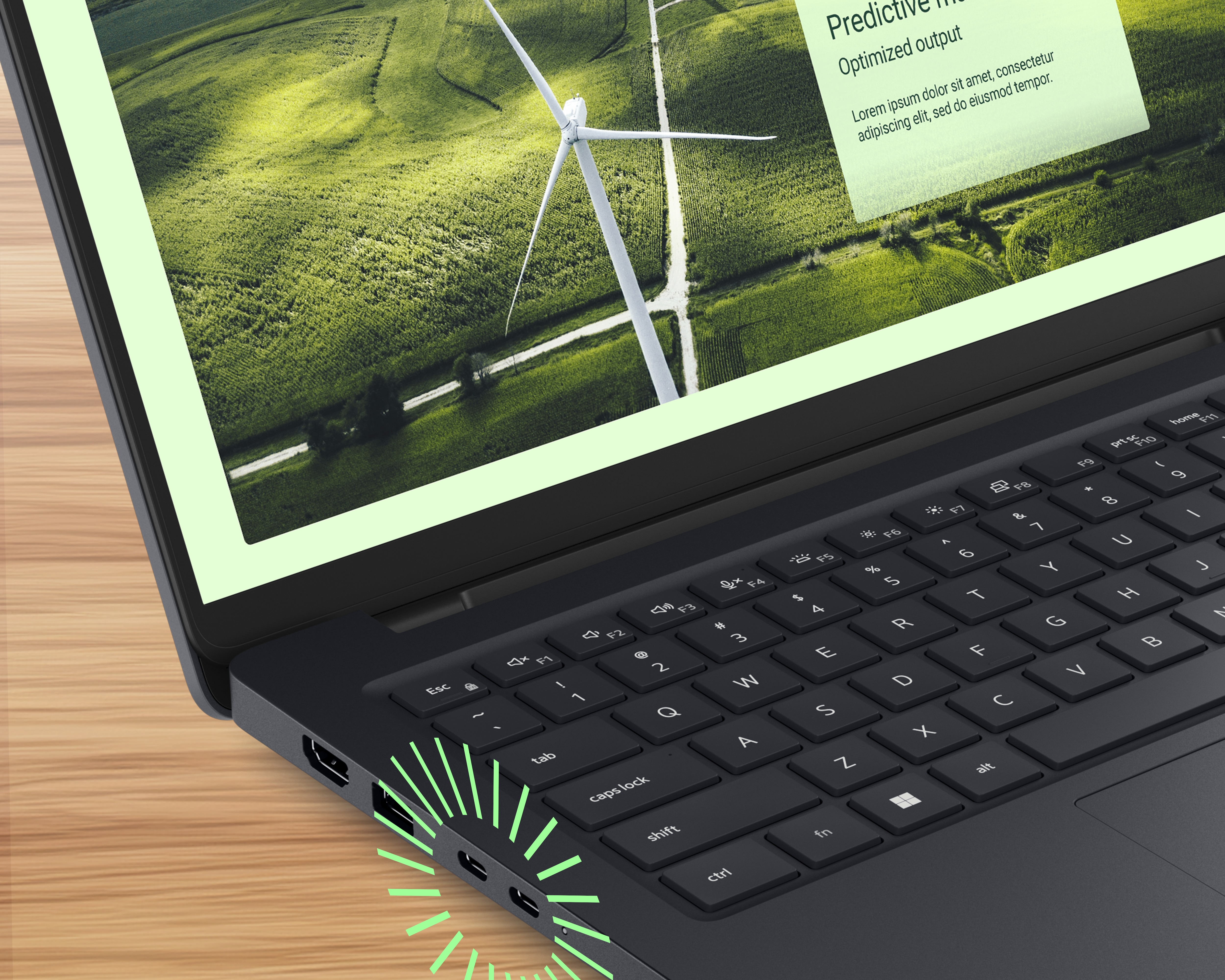 Widok z bliska komputera Dell Pro Max 14.