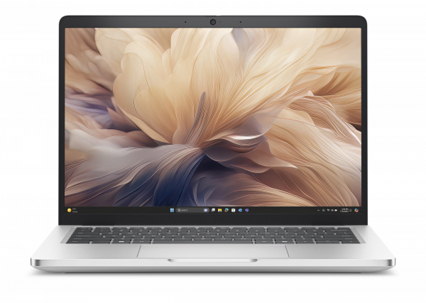 Ilustracja przedstawiająca prz&oacute;d komputera Dell Pro 13 Plus.