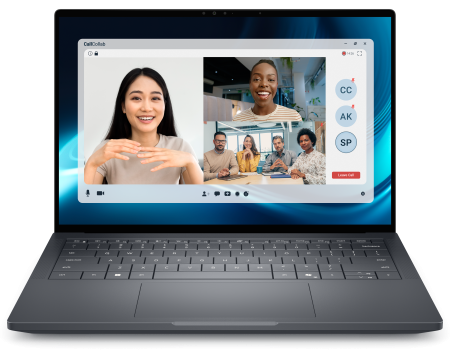 Widok z&nbsp;przodu notebooka Dell Pro Precision&nbsp;14 z&nbsp;serii&nbsp;7.