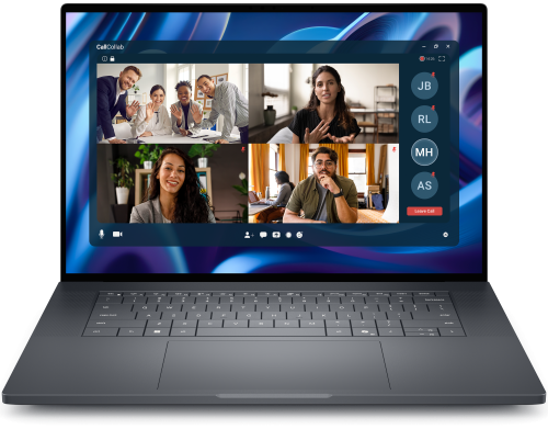 Widok z&nbsp;przodu notebooka Dell Pro Precision&nbsp;16 z&nbsp;serii&nbsp;7.