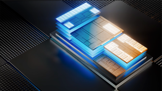 Dekoracyjna ilustracja procesor&oacute;w wewnętrznych.