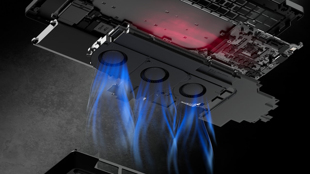 Dell Pro Max 16 Plus — systemy chłodzenia